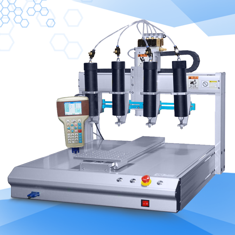 三軸四頭硅膠點膠機(jī)
